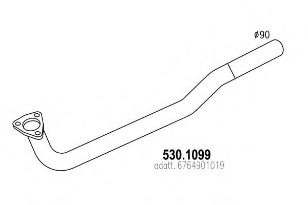 ASSO 530.1099 Exhaust Pipe